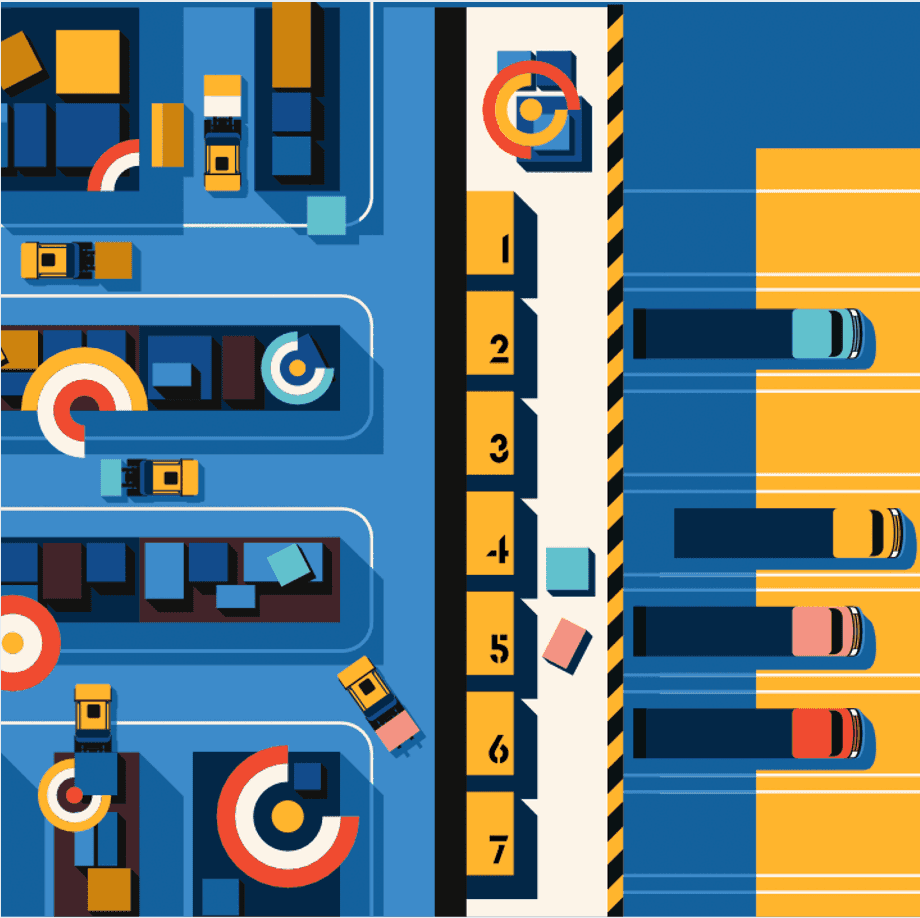 Illustration of smart tracking for assets