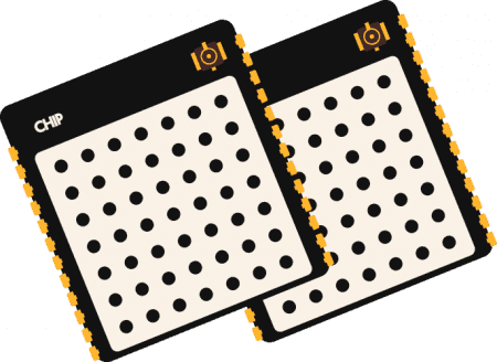 Illustration of radio chips.
